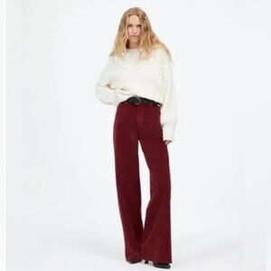 Superwide-Leg Pants in Corduroy
